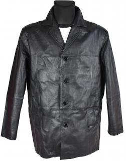 KOŽENÁ pánská černá měkká bunda West Lake Casuals L