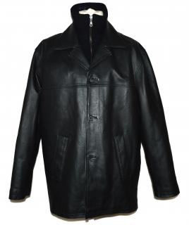 KOŽENÁ pánská černá měkká zateplená bunda CERO L