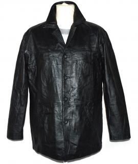KOŽENÁ pánská černá měkká zateplená bunda DETAIL M, L/XL