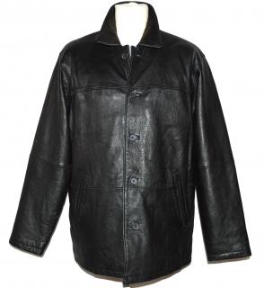 KOŽENÁ pánská černá měkká zateplená bunda Paul Berman M/L