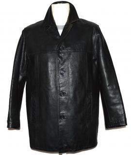 KOŽENÁ pánská černá zateplená bunda M/L
