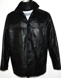 KOŽENÁ pánská černá zateplená bunda MDK XL
