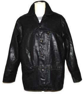 KOŽENÁ pánská černá zateplená bunda VALI M