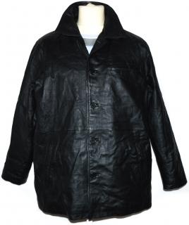KOŽENÁ pánská černá zateplená měkká bunda BROOKER L