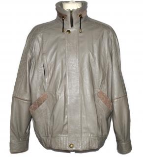 KOŽENÁ pánská měkká bunda na zip MP Moda L/XL