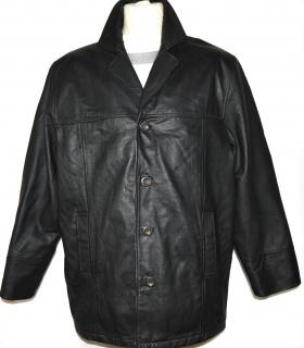 KOŽENÁ pánská měkká černá bunda AVANTI L, XL