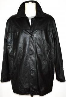 KOŽENÁ pánská měkká černá bunda XL