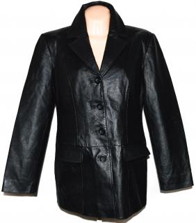 KOŽENÉ dámské černé měkké sako C&A XL