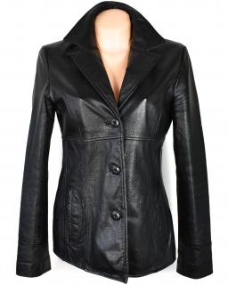 KOŽENÉ dámské černé měkké sako WIlsons Leather S