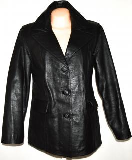 KOŽENÉ dámské černé sako XL