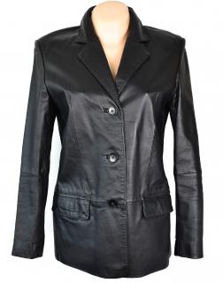 KOŽENÉ dámské měkké černé sako Fashion Concept S, M, L, XL/XXL