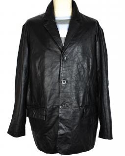 KOŽENÉ pánské černé měkké sako GEORGE XL