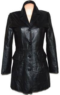 KOŽENÝ dámský černý kabát Auluna 36