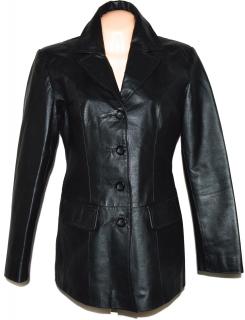 KOŽENÝ dámský černý kabát C&A L, XL