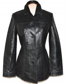 KOŽENÝ dámský černý kabát CERO S, M, L, XL