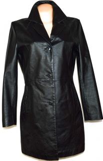 KOŽENÝ dámský černý kabát DIFFERENT M