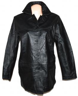 KOŽENÝ dámský černý kabát MILAN LEATHER L, XL