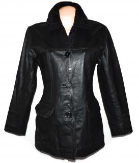 KOŽENÝ dámský černý kabát s kožíškem Outer Edge S