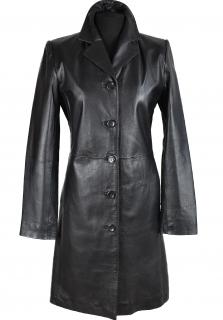 KOŽENÝ dámský černý kabát Thomas&Daniels 38, 40