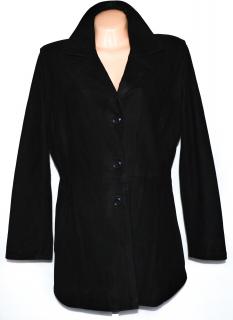 KOŽENÝ dámský černý kabát Vera Pelle XL