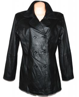 KOŽENÝ dámský černý měkký kabát C&A L
