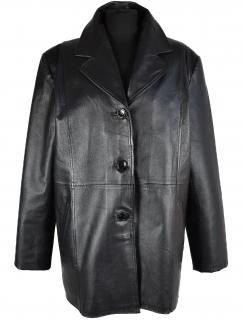KOŽENÝ dámský černý měkký kabát Calypso 50