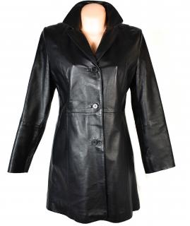 KOŽENÝ dámský černý měkký kabát CALYPSO S, L, XL