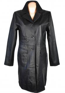 KOŽENÝ dámský černý měkký kabát Clockhouse 42