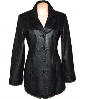 KOŽENÝ dámský černý měkký kabát CLOCKHOUSE S