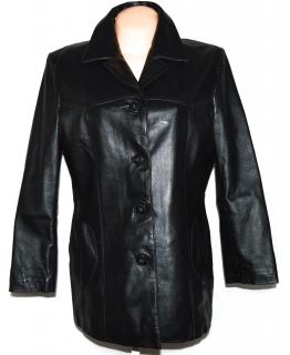 KOŽENÝ dámský černý měkký kabát DIFFEREENT 42, 46