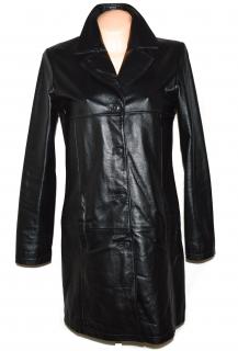 KOŽENÝ dámský černý měkký kabát DIFFERENT L