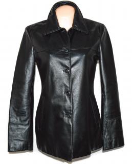 KOŽENÝ dámský černý měkký kabát Different M