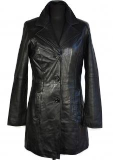 KOŽENÝ dámský černý měkký kabát Ellen Weasley M