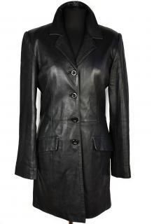 KOŽENÝ dámský černý měkký kabát EVOCO 40