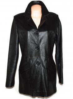 KOŽENÝ dámský černý měkký kabát EVOCO 42