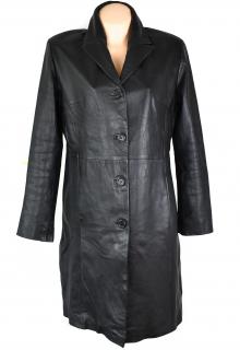 KOŽENÝ dámský černý měkký kabát EVOCO 46