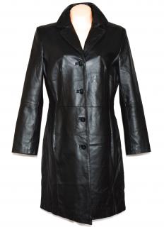 KOŽENÝ dámský černý měkký kabát Fashion Concept L