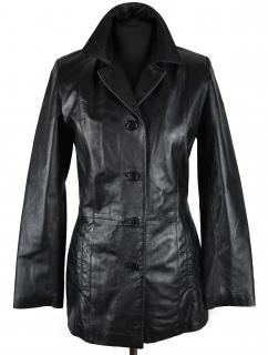 KOŽENÝ dámský černý měkký kabát Firenze S, L