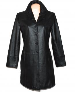KOŽENÝ dámský černý měkký kabát FOR WOMEN L