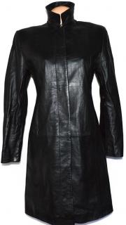 KOŽENÝ dámský černý měkký kabát Marks&Spencer M, L