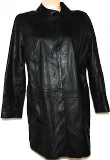 KOŽENÝ dámský černý měkký kabát Marks&Spencer XXL
