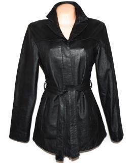KOŽENÝ dámský černý měkký kabát NEW LOOK L