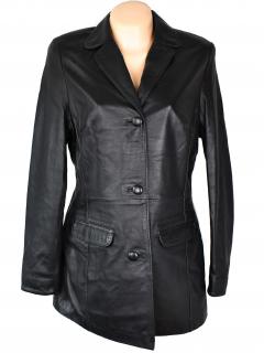 KOŽENÝ dámský černý měkký kabát Nicol XL