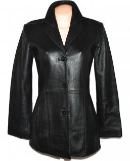 KOŽENÝ dámský černý měkký kabát Philis S