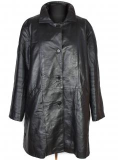 KOŽENÝ dámský černý měkký kabát s odnimatelnou vložkou CERO 50