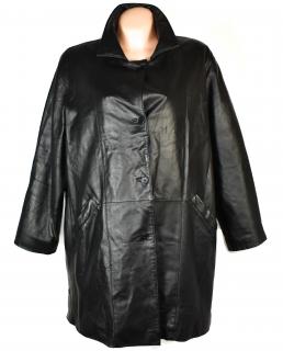KOŽENÝ dámský černý měkký kabát s odnimatelnou vložkou CERO 52