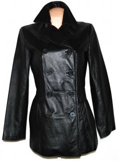 KOŽENÝ dámský černý měkký kabát SONOMA M