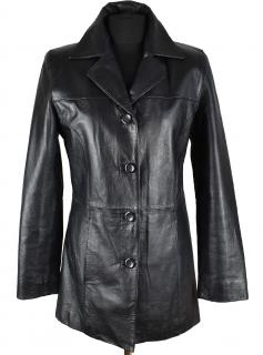KOŽENÝ dámský černý měkký kabát Thomas&Daniels M