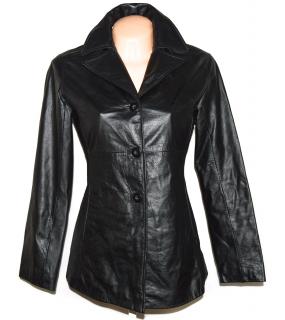 KOŽENÝ dámský černý měkký kabát Wilsons Leather XS/S