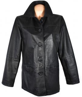 KOŽENÝ dámský černý měkký kabátek L/XL